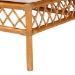 bali & pari Capella Modern Bohemian Honey Rattan Dining Bench - BSODCWH10016-Light Honey Rattan-Dining Bench