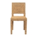 bali & pari Anfield Modern Bohemian Natural Seagrass and Mahogany Wood Dining Chair - BSOAnfield-Mahogany/Seagrass-DC
