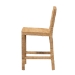 bali & pari Anfield Modern Bohemian Natural Seagrass and Mahogany Wood Counter Stool - BSOAnfield SH60-Mahogany/Seagrass-CS