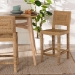 bali & pari Anfield Modern Bohemian Natural Seagrass and Mahogany Wood Counter Stool - BSOAnfield SH60-Mahogany/Seagrass-CS