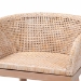 bali & pari Papua Modern Bohemian Antique White Washed Rattan and Mahogany Wood Counter Stool - BSOPapua-Wood/Antil White Wash-CS