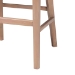 bali & pari Papua Modern Bohemian Antique White Washed Rattan and Mahogany Wood Counter Stool - BSOPapua-Wood/Antil White Wash-CS