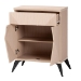 Baxton Studio Draper Mid-Century Modern Two-Tone Light Brown and Black Wood 2-Door Sideboard Buffet - BSOKBL2347-Natural/Black-1DW-Sideboard