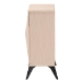 Baxton Studio Draper Mid-Century Modern Two-Tone Light Brown and Black Wood 2-Door Sideboard Buffet - BSOKBL2347-Natural/Black-1DW-Sideboard