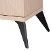 Baxton Studio Draper Mid-Century Modern Two-Tone Light Brown and Black Wood 2-Door Sideboard Buffet - BSOKBL2347-Natural/Black-1DW-Sideboard