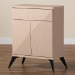 Baxton Studio Draper Mid-Century Modern Two-Tone Light Brown and Black Wood 2-Door Sideboard Buffet - BSOKBL2347-Natural/Black-1DW-Sideboard