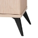 Baxton Studio Draper Mid-Century Modern Two-Tone Light Brown and Black Wood Kitchen Cabinet - BSOKBL2349-Natural/Black-1DW-Kitchen Cabinet