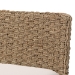 bali & pari Denver Modern Bohemian Natural Seagrass and Acacia Wood 3-Piece Dining Nook Set - BSODenver-Natural Seagrass-3PC Dining Set