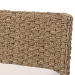 bali & pari Denver Modern Bohemian Natural Seagrass and Acacia Wood 2-Piece Dining Nook Banquette Set - BSODenver-Natural Seagrass with backs-2PC Bench Set