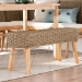 bali & pari Denver Modern Bohemian Natural Seagrass and Acacia Wood Accent Bench - BSODenver-Natural Seagrass (no backs)-Bench