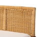 bali & pari Tabanan Modern Bohemian Nautral Brown Rattan and Brown Acacia Wood 2-Piece Dining Nook Banquette Set - BSOTabanan-Light Honey/Light Brown-2PC Bench Set