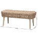 bali & pari Raisa Modern Bohemian Natural Kubu Rattan and Grey Acacia Wood Accent Bench - BSOMona Kubu-Grey/Natural/Light Brown-Bench (no back)
