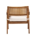 Baxton Studio Jetsam Japandi Cream Boucle Fabric and Walnut Brown Finished Wood Arm Chair - BSOBBT5486-Maya/Cream/Walnut-CC