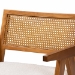Baxton Studio Jetsam Japandi Cream Boucle Fabric and Walnut Brown Finished Wood Arm Chair - BSOBBT5486-Maya/Cream/Walnut-CC