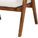 Baxton Studio Jetsam Japandi Cream Boucle Fabric and Walnut Brown Finished Wood Arm Chair - BSOBBT5486-Maya/Cream/Walnut-CC