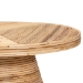 bali & pari Bella Modern Bohemian Natural Rattan and Mahogany Wood Coffee Table - BSOBella-Natural Rattan-CT