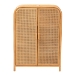 bali & pari Curacao Modern Bohemian Light Honey Rattan 2-Door Storage Cabinet - BSOCuracao-Light Honey Rattan-Medium-Cabinet