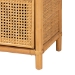 bali & pari Curacao Modern Bohemian Light Honey Rattan 2-Drawer Bookcase - BSOCuracao-Light Honey Rattan-Bookcase
