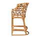 bali & pari Veneto Modern Bohemian Light Honey and Dark Brown Rattan Bar Stool - BSOVeneto-Light Honey Rattan/Dark Brown Contrast-BS