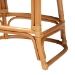 bali & pari Veneto Modern Bohemian Light Honey and Dark Brown Rattan Bar Stool - BSOVeneto-Light Honey Rattan/Dark Brown Contrast-BS