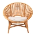 bali & pari Aerin Modern Bohemian Natural Rattan Accent Chair - BSOAerin-Light Honey Rattan-CC