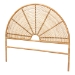 bali & pari Nina Modern Bohemian Honey Rattan Queen Size Standalone Headboard
