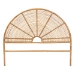 bali & pari Nina Modern Bohemian Honey Rattan Queen Size Standalone Headboard - BSONina-Light Honey Rattan-Queen-HB