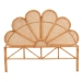 bali & pari Flower Modern Bohemian Honey Rattan King Size Standalone Headboard - BSOFlower-Light Honey Rattan-King-HB