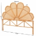 bali & pari Flower Modern Bohemian Honey Rattan King Size Standalone Headboard - BSOFlower-Light Honey Rattan-King-HB