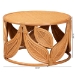 bali & pari Raflesia Modern Bohemian Natural Rattan Coffee Table - BSORaflesia-Light Honey Rattan-CT