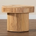 bali & pari Iryna Modern Bohemian Natural Rattan End Table - BSOIowai-Natural Rattan-ET