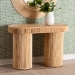bali & pari Iryna Modern Bohemian Natural Rattan Console Table - BSOIowai-Natural Rattan-Console Table