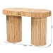 bali & pari Iryna Modern Bohemian Natural Rattan Console Table - BSOIowai-Natural Rattan-Console Table