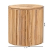 bali & pari Milagra Modern Bohemian Natural Rattan End Table - BSOMisisipi-Natural Rattan-ET
