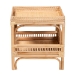 bali & pari Lombok Modern Bohemian Natural Rattan End Table - BSOLombok-Natural Rattan-ET