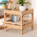 bali & pari Lombok Modern Bohemian Natural Rattan End Table - BSOLombok-Natural Rattan-ET