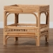 bali & pari Lombok Modern Bohemian Natural Rattan End Table - BSOLombok-Natural Rattan-ET