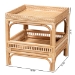 bali & pari Lombok Modern Bohemian Natural Rattan End Table - BSOLombok-Natural Rattan-ET