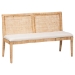 bali & pari Kalimantan Bohemian Light Honey Rattan 3-Piece Dining Nook Set - BSOKalimantan-Light Honey Rattan-3PC Dining Set