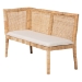 bali & pari Kalimantan Bohemian Light Honey Rattan 3-Piece Dining Nook Set - BSOKalimantan-Light Honey Rattan-3PC Dining Set