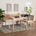bali & pari Kalimantan Bohemian Light Honey Rattan 3-Piece Dining Nook Set - BSOKalimantan-Light Honey Rattan-3PC Dining Set