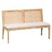 bali & pari Kalimantan Bohemian Light Honey Rattan 2-Piece Banquette Set - BSOKalimantan-Light Honey Rattan-2PC Bench Set
