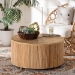 bali & pari Miami Bohemian Light Honey Rattan Coffee Table - BSOMiami-Natural Rattan-CT