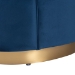 Baxton Studio Deserae Glam and Luxe Navy Blue Velvet and Brushed Gold Metal Sofa - BSOTSF-7021-Navy Blue Velvet-Sofa