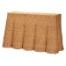 bali & pari Palm Bohemian Honey Scallop Rattan Console Table