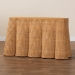 bali & pari Palm Bohemian Honey Scallop Rattan Console Table - BSOPalm-Light Honey Rattan-Console Table