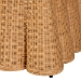bali & pari Palm Bohemian Honey Scallop Rattan Ottoman - BSOPalm-Light Honey Rattan-Ottoman w/ Cushion