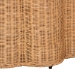 bali & pari Palm Bohemian Honey Scallop Rattan Console Table - BSOPalm-Light Honey Rattan Round-Console Table