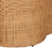 bali & pari Palm Bohemian Honey Scallop Rattan Coffee Table - BSOPalm-Light Honey Rattan-Coffee Table