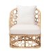 bali & pari Prisca Bohemian Light Honey Rattan Accent Chair - BSOModel 2-Light Honey Rattan-CC